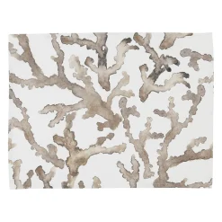 Set de table blanc et brun - estran