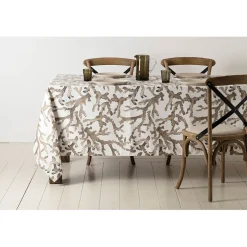 Set de table blanc et brun - estran
