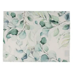 Set de table en coton vert 50x38cm - Eucalyptus