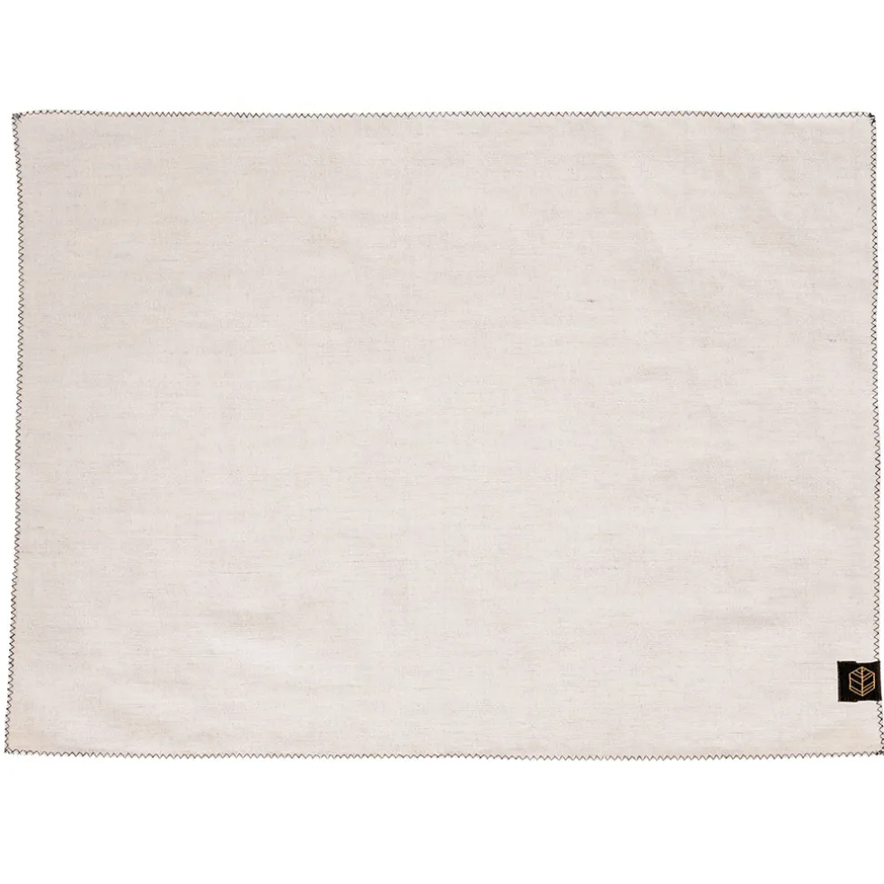 Set de table en lin et coton naturel 38x48cm - Zilia