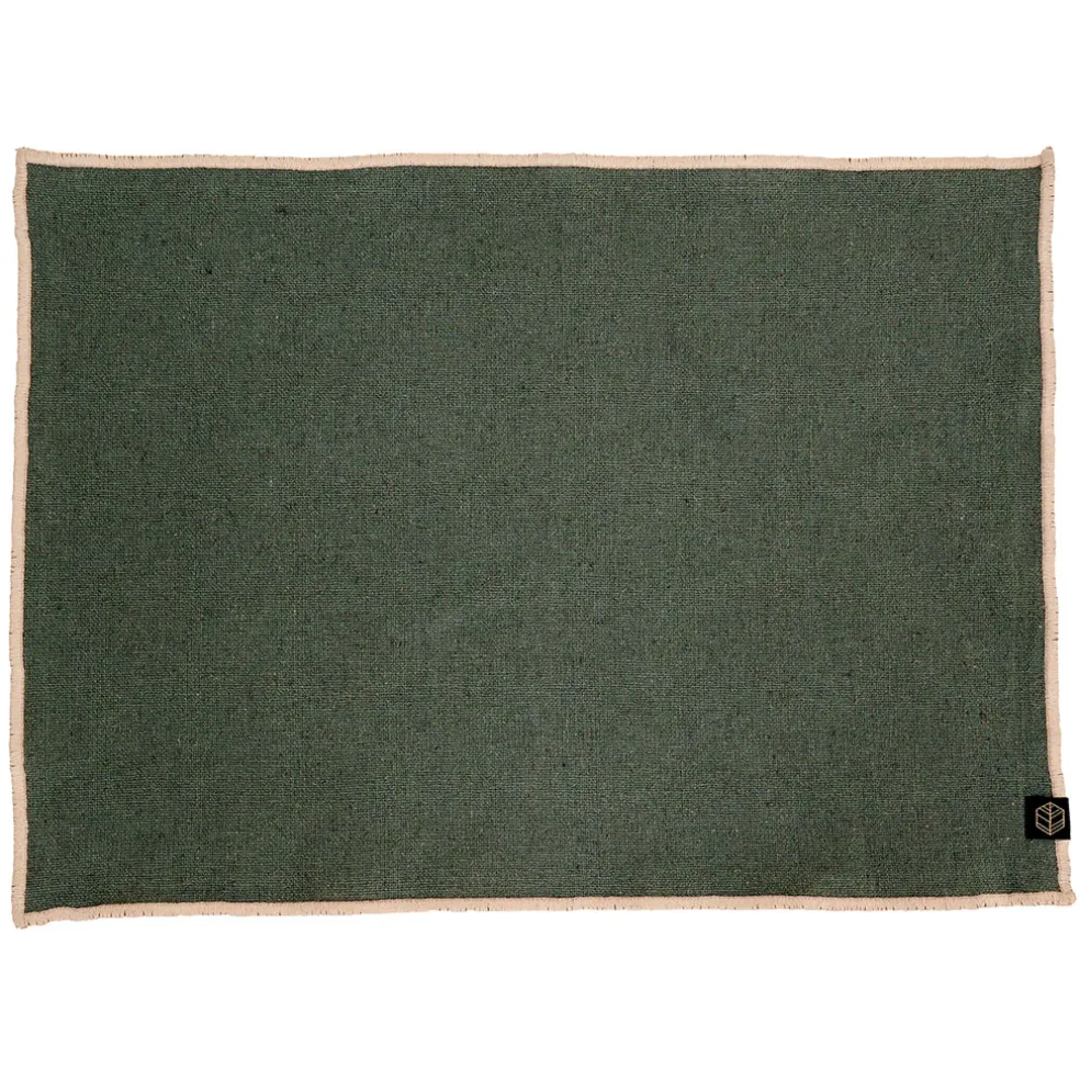 Set de table en lin et coton kaki 35x45cm - Corte
