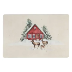 Set de table en vinyle multicolore 45x30cm - Chalet