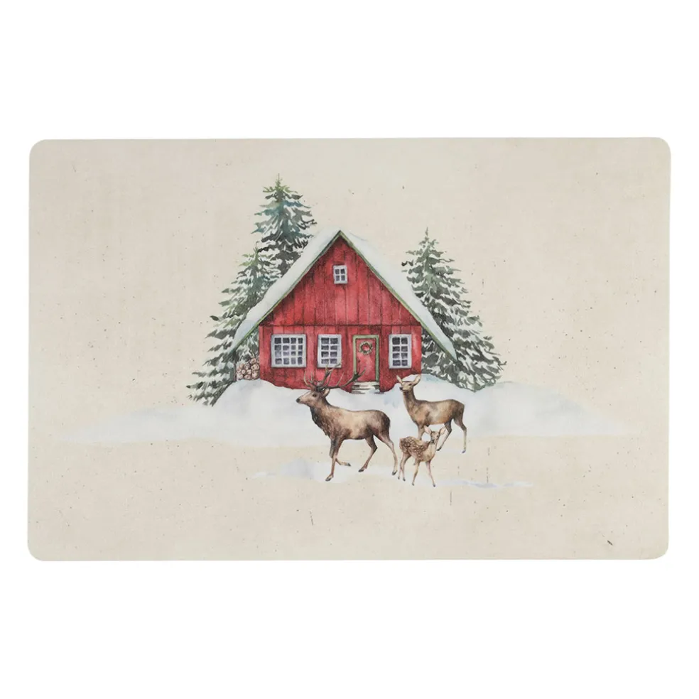 Set de table en vinyle multicolore 45x30cm - Chalet