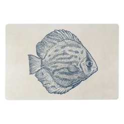 Set de table poisson bleu 30x45cm - Turbot