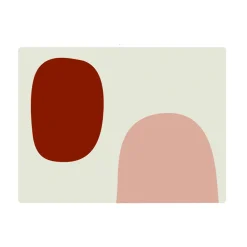 Set de table rectangle decoupage nude