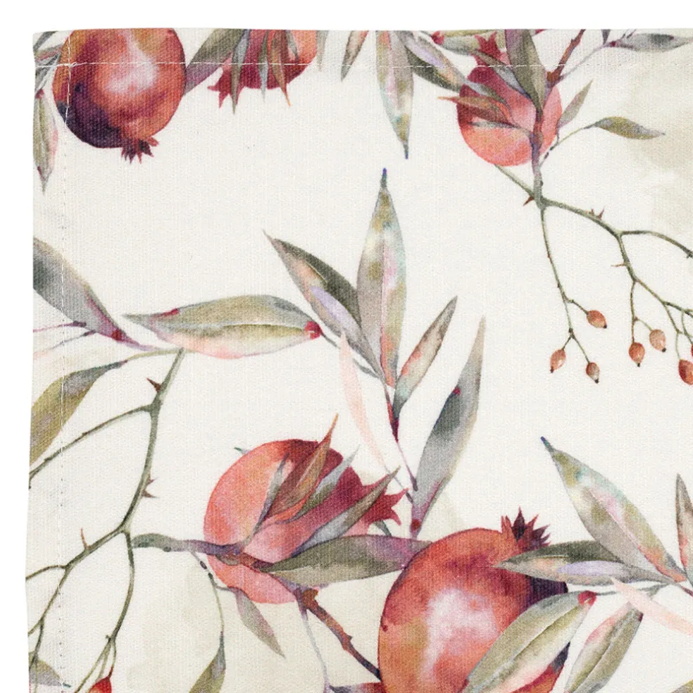 Set de table rectangle en coton naturel motif grenade 50x38cm - Grenadier