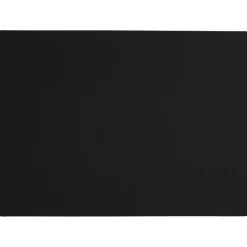 Set de table rectangle simili cuir noir 46x33c6 - Soft