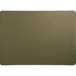 Set de table rectangle simili cuir olive 46x33cm - Optic