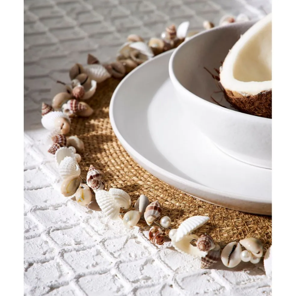 Set de table rond en jonc de mer naturel d36cm - Cauri