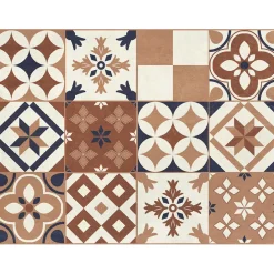 Set de table seinne en vinyle formes marron 30x40cm