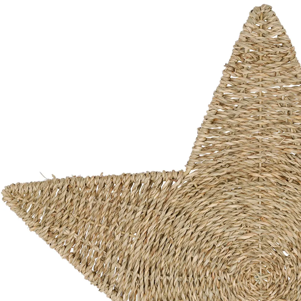 Set de table étoile en jonc de mer naturel 44.5x44.5cm - Borneo