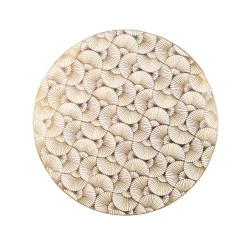 Set de table éventail doré d38cm