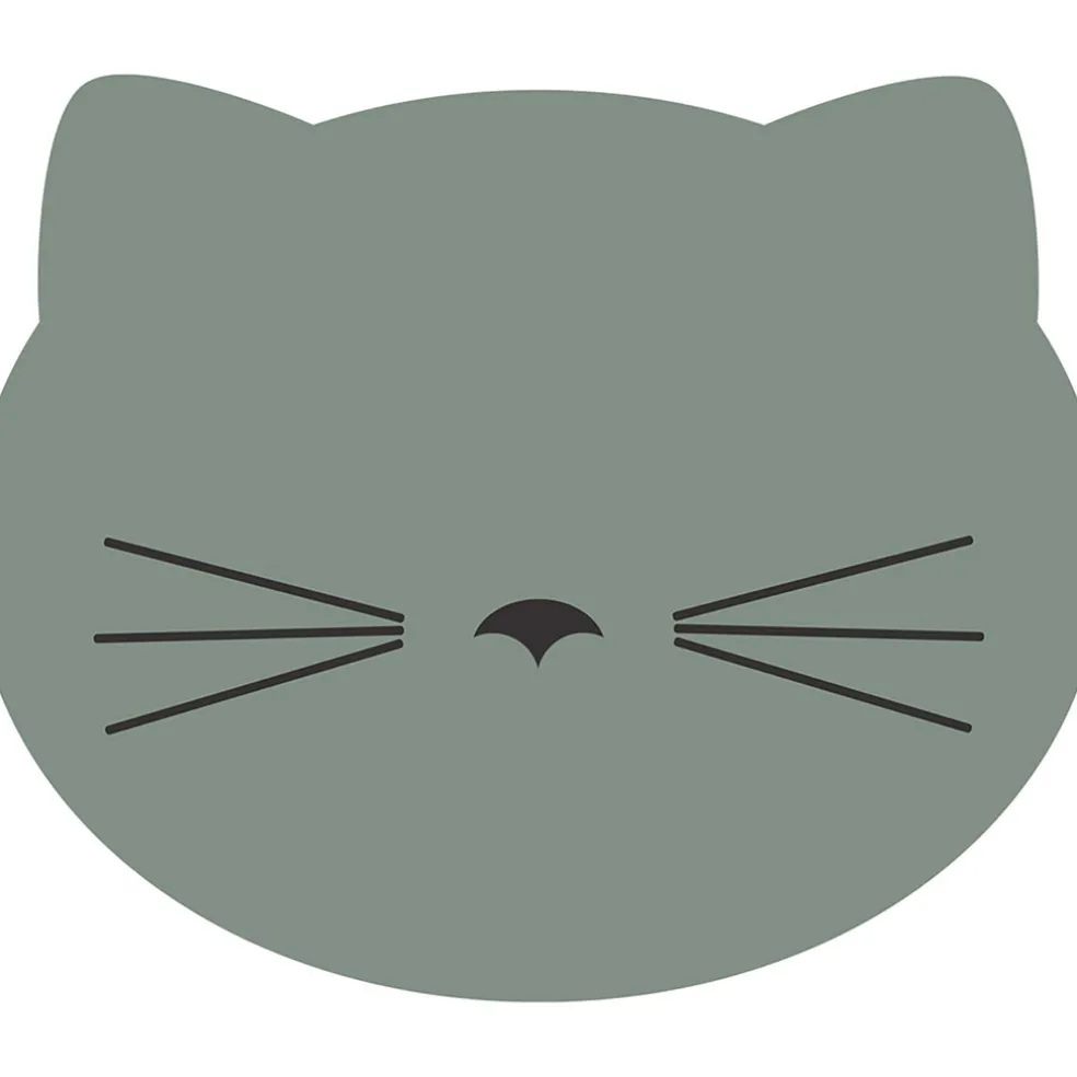 Set de table vinyle chat d30cm gris