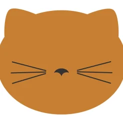 Set de table vinyle chat d30cm orange