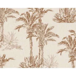 Set de table vinyle palmiers 30x40cm beige