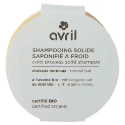 Shampooing solide saponifié à froid cheveux normaux 100g - certifié bio