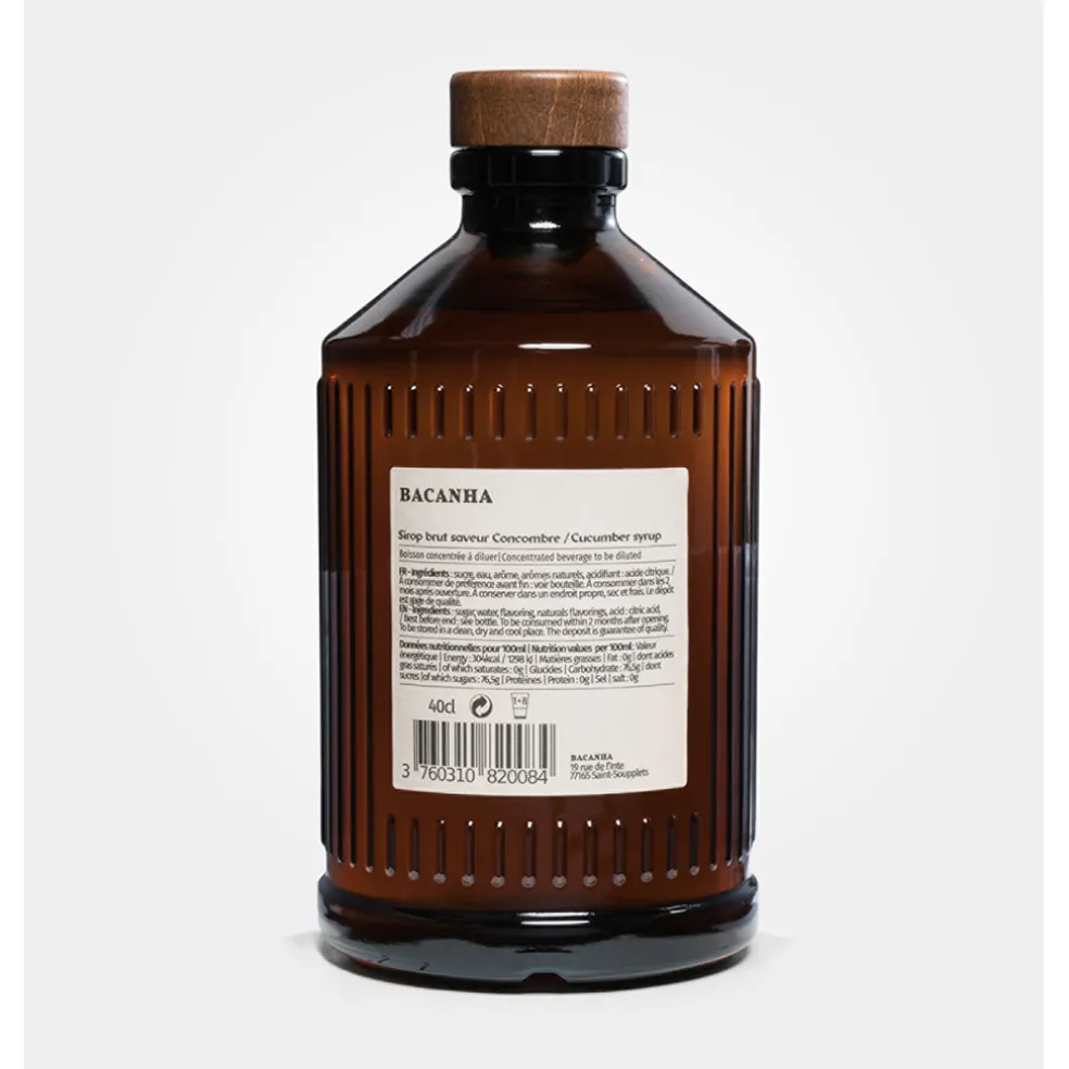 Sirop Brut de Concombre - 400 ml