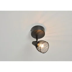 Spot 1 lumière metal filaire jaro noir