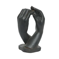 Statue d'extérieur mains anthracite noir h64cm