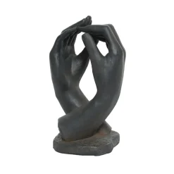 Statue d'extérieur mains anthracite noir h64cm