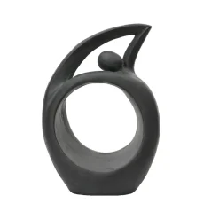 Statue d'extérieur silhouette anthracite h64cm