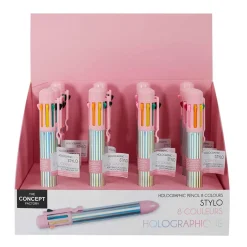 Stylo à bille multicolore 8 couleurs