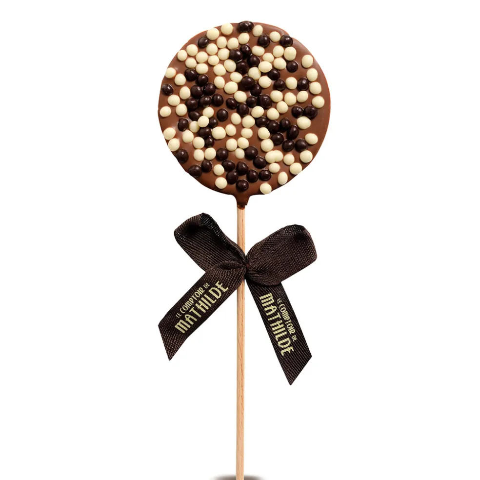 Sucette chocolat au lait riz souffle 50g