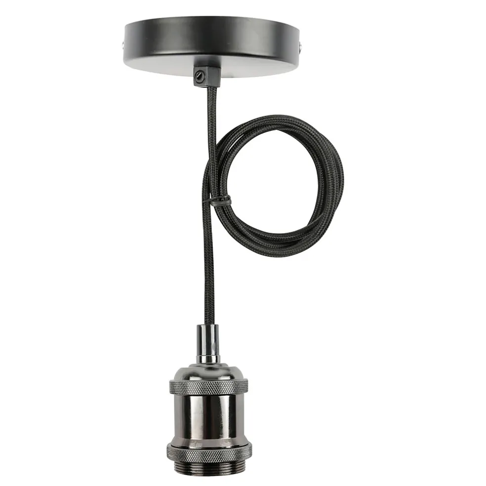 Suspension antique noir - e27 - cable 70 cm