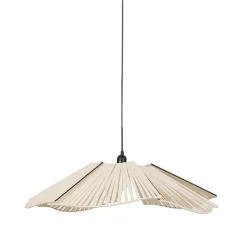 Suspension bohème en coton d41cm crème - Plaka