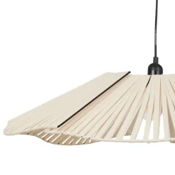 Suspension bohème en coton d41cm crème - Plaka
