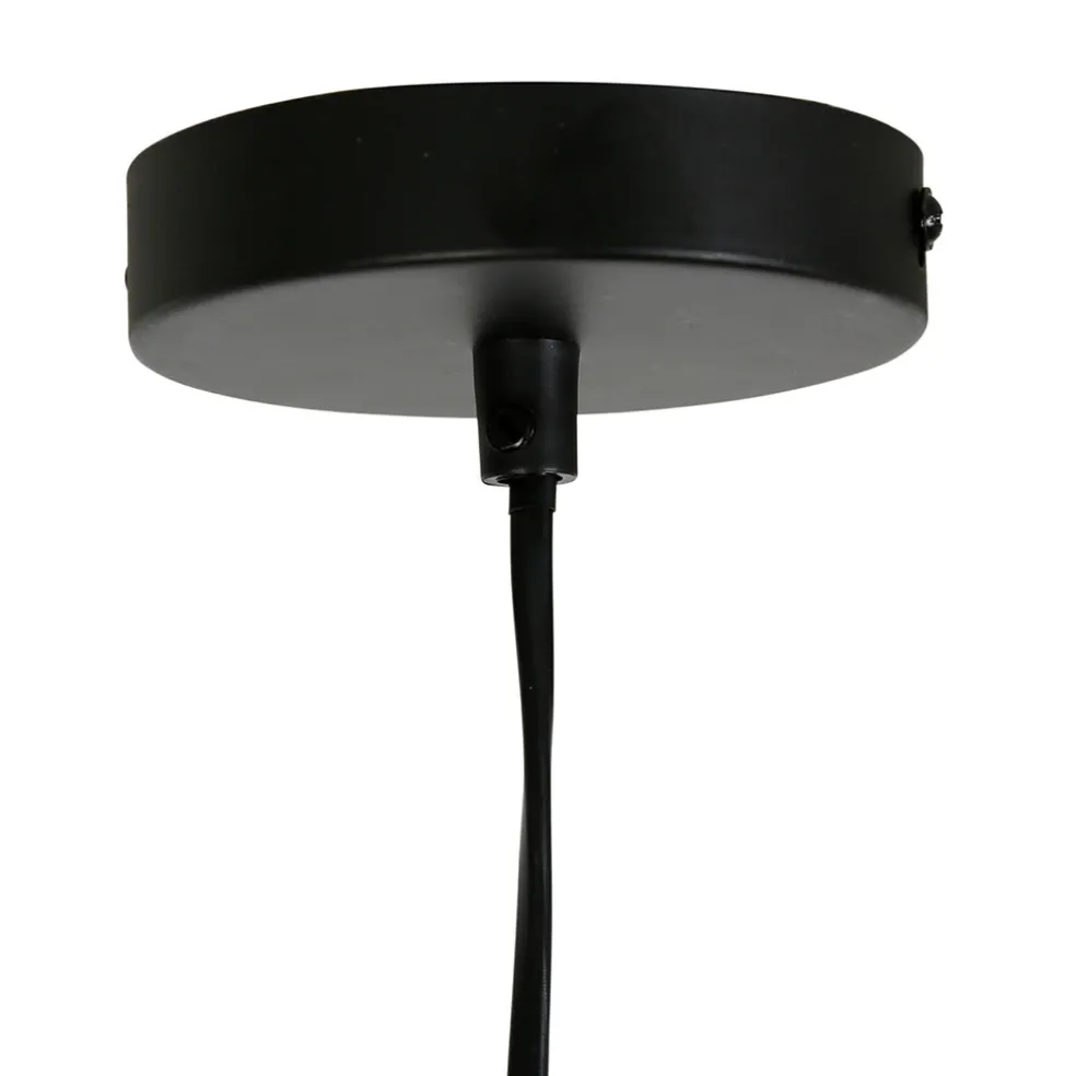 Suspension bohème en coton d41cm crème - Plaka