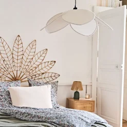 Suspension bouclette écru d70cm