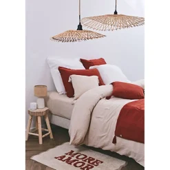 Suspension en bambou et fer naturel 82x80cm - Bambou