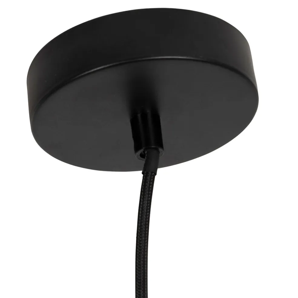 Suspension en bambou et fer naturel 82x80cm - Bambou