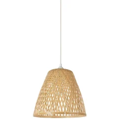 Suspension en bambou l30cm naturel - conique
