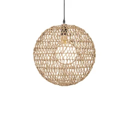 Suspension en corde de papier d41cm naturel - calyp