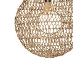 Suspension en corde de papier d41cm naturel - calyp