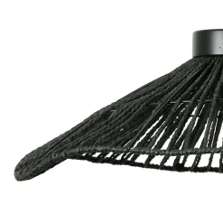 Suspension en corde de papier et fer d50cm noir - Calyp