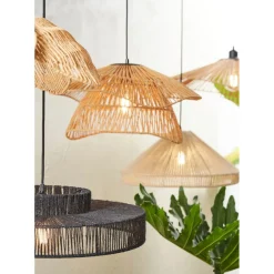 Suspension en corde de papaier d50cm naturel - Calyp