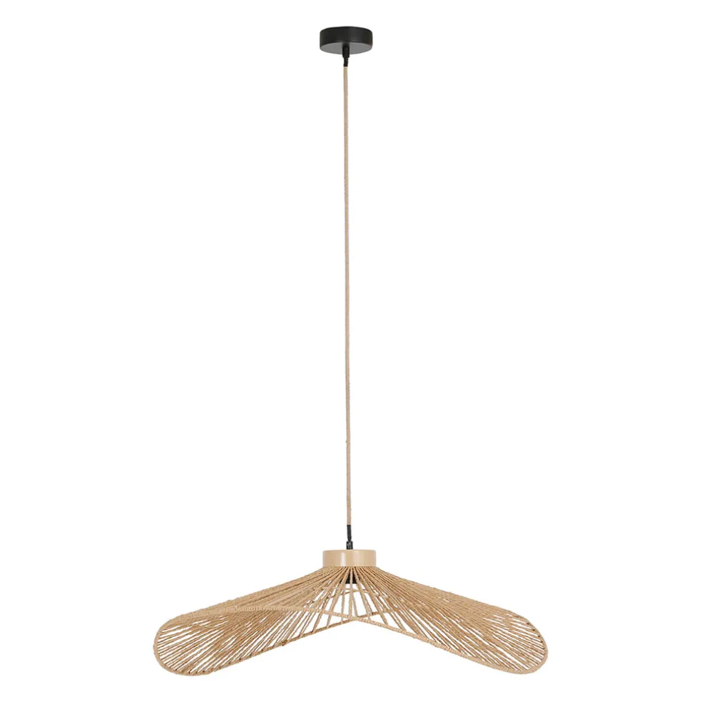 Suspension en corde de papier l71cm naturel - calyp