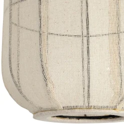 Suspension en coton et fer écru non électrifiée d28xh35cm - Enigma