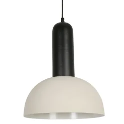 Suspension en fer d30xh36cm noir et écru - Arty