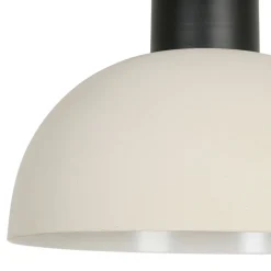 Suspension en fer d30xh36cm noir et écru - Arty