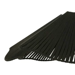 Suspension en fer et coton d70cm noir - plaka