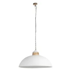 Suspension en fer et manguier blanc d82cm - Ferese