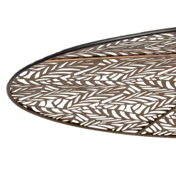 Suspension en fer noir h12.5cm - Palmier