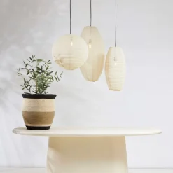 Suspension en jute et fer écru d50cm - Ramille