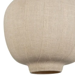 Suspension en lin blanc cassé et doré d35cm - Calypso