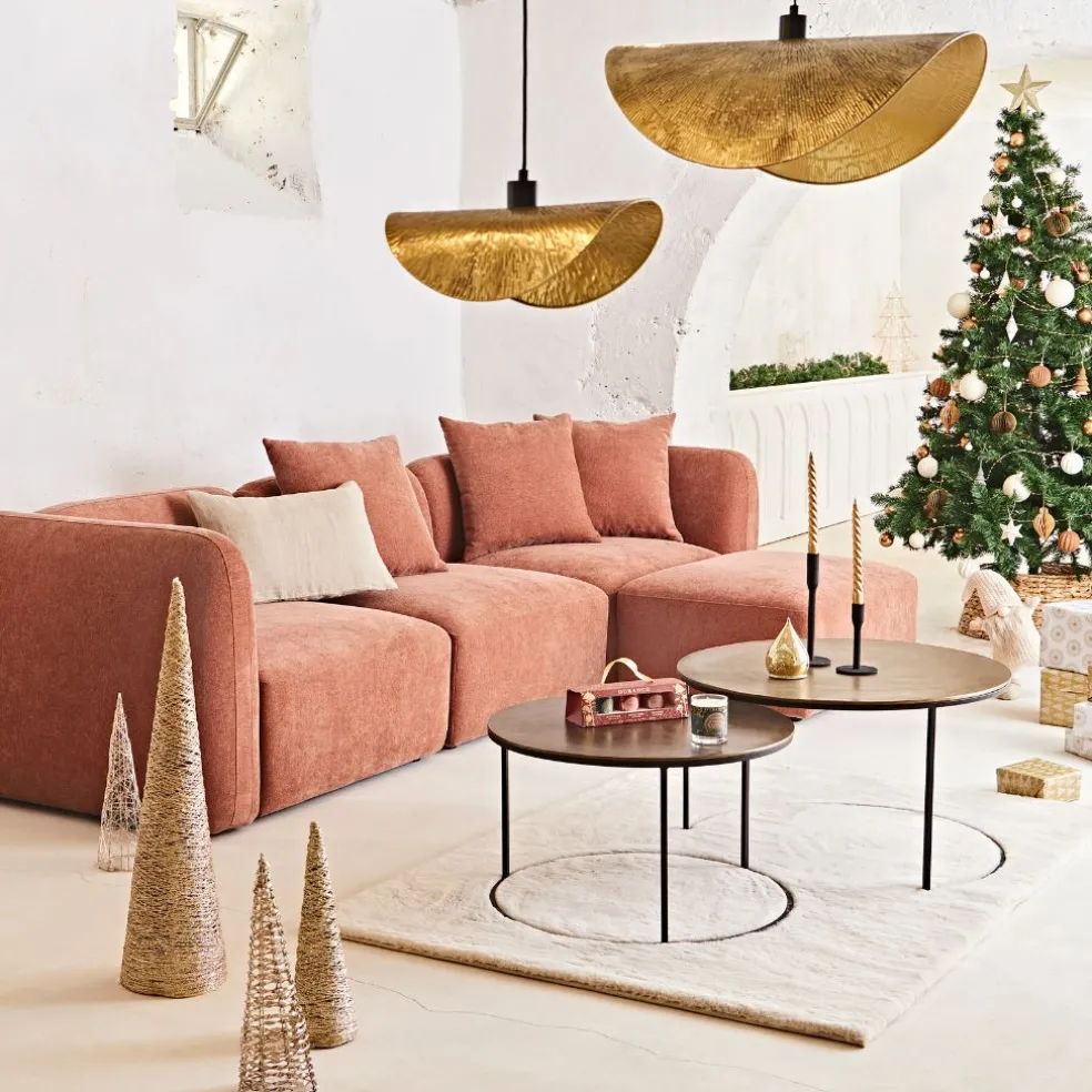 Suspension en métal doré h20cm