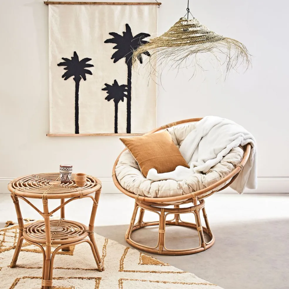 Suspension en osier d70cm naturel